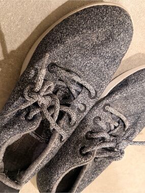 AllBirds Cozy Gray Wool Lace-Up Sneakers
